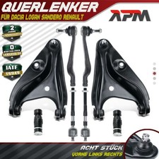 Querlenker Koppelstangen Spurstangenkopf Vorne 8-teilig für Dacia Logan Sandero