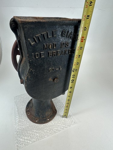 Vintage Little Giant Ice Crusher Antique Breaker Shaver Chipper Cast Iron Works - Picture 11 of 12