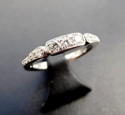 White Round Simulated Diamond Wedding Band Ring In 935