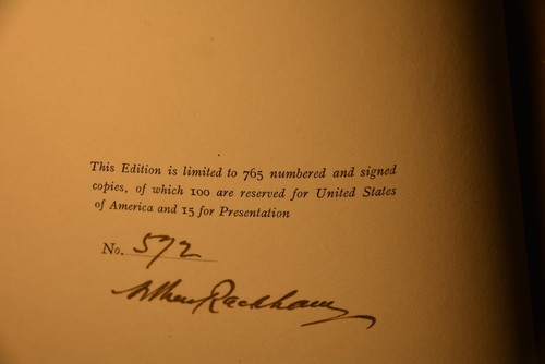 Arthur Rackham - signed edition - limited edition- tipped-in colored plates - Picture 5 of 6