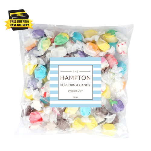 Salt Water Taffy Assorted Mix, 2 Pound Bulk Bag, 10 Assorted Flavors, Individual - Picture 2 of 4
