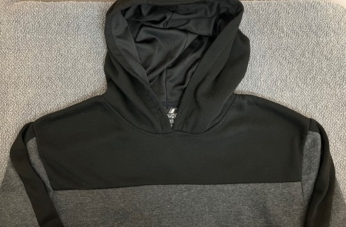 Sudadera con capucha deportiva juvenil Cougar para hombre en gris y negro en talla XXL - Imagen 2 de 5