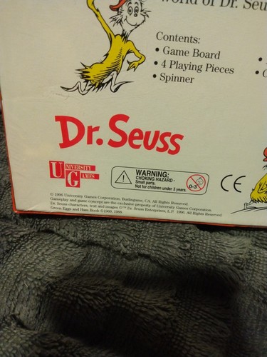 NEU VERSIEGELT Grüne Eier und Schinken Spiel Brettspiel von University Games 1996 Dr. Seuss - Bild 9 von 12