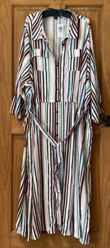 TORRID DRESS STRETCH SHIRT DRESS 6 6X 6XL 30 NEW