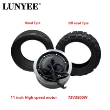11Inch 72V3500W Engine Electric Scooter Motor Off-Road Wheel Hub Motor With Tyre
