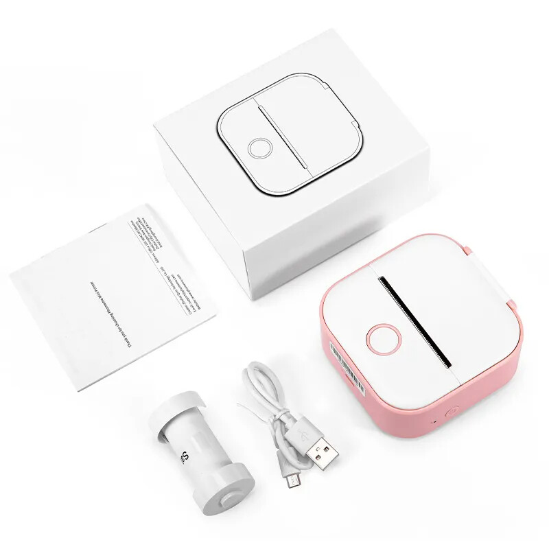 Portable Mini Thermal Label Printer Home Photo Printer Student Wrong Question