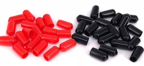 100 PIEZAS Tapas de extremo de PVC de tamaño surtido Tapas protectoras de rosca de tornillo flexible redondas - Imagen 2 de 3
