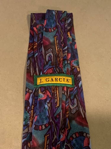 Jerry Garcia Krawatte 100 % Seide - Bild 3 von 3