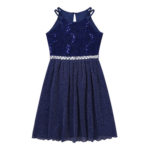 Girls Princess Sequins Birthday Party Tulle Dress Wedding Bridesmaid Junior Gown - Picture 12 of 83