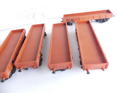 727 / 7270 HORNBY FRANCE HO / 6 FLACHWAGEN MIT DREHGESTELLEN ZUM RESTAURIEREN ODER FÜR TEILE - Bild 2 von 8