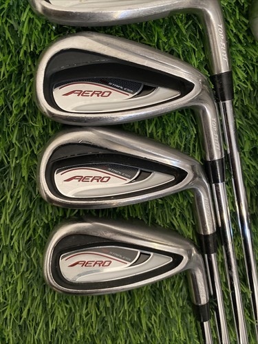 Men’s Top Flite Aero Iron Set 5-P,G RH Steel Uniflex Shafts 38 5/8” To 35.5” In. - Picture 3 of 12