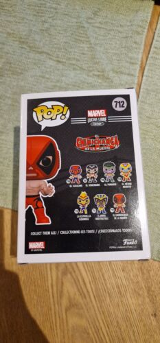 Figura de Deadpool El Chimichanga. Vinilo Funko Pop Marvel Lucha Libre 712 Deadpool - Imagen 3 de 6
