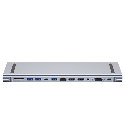 12 in 1 Laptop Dockingstation Typ-C HUB HDMI 4K USB 3.0 VGA PD SD/TF Für MacBook - Bild 14 von 19