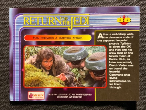 Star Wars Trilogy Special Edition 1997 Merlin Trading Cards - Singles - Picture 179 of 255