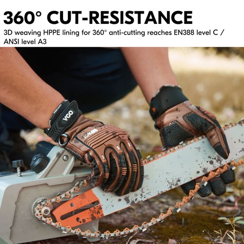 Guante anticorte Vgo HPPE, protección de manos EN388 nivel C/ANSI 3 (CA7722CT) - Imagen 3 de 7