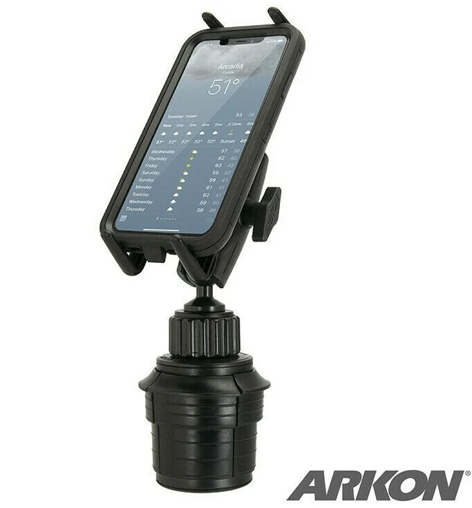 Arkon SM6RM023 Car Robust Custom Cup Holder Phone Mount f/ iPhone Samsung LG HTC - Image 2 of 4