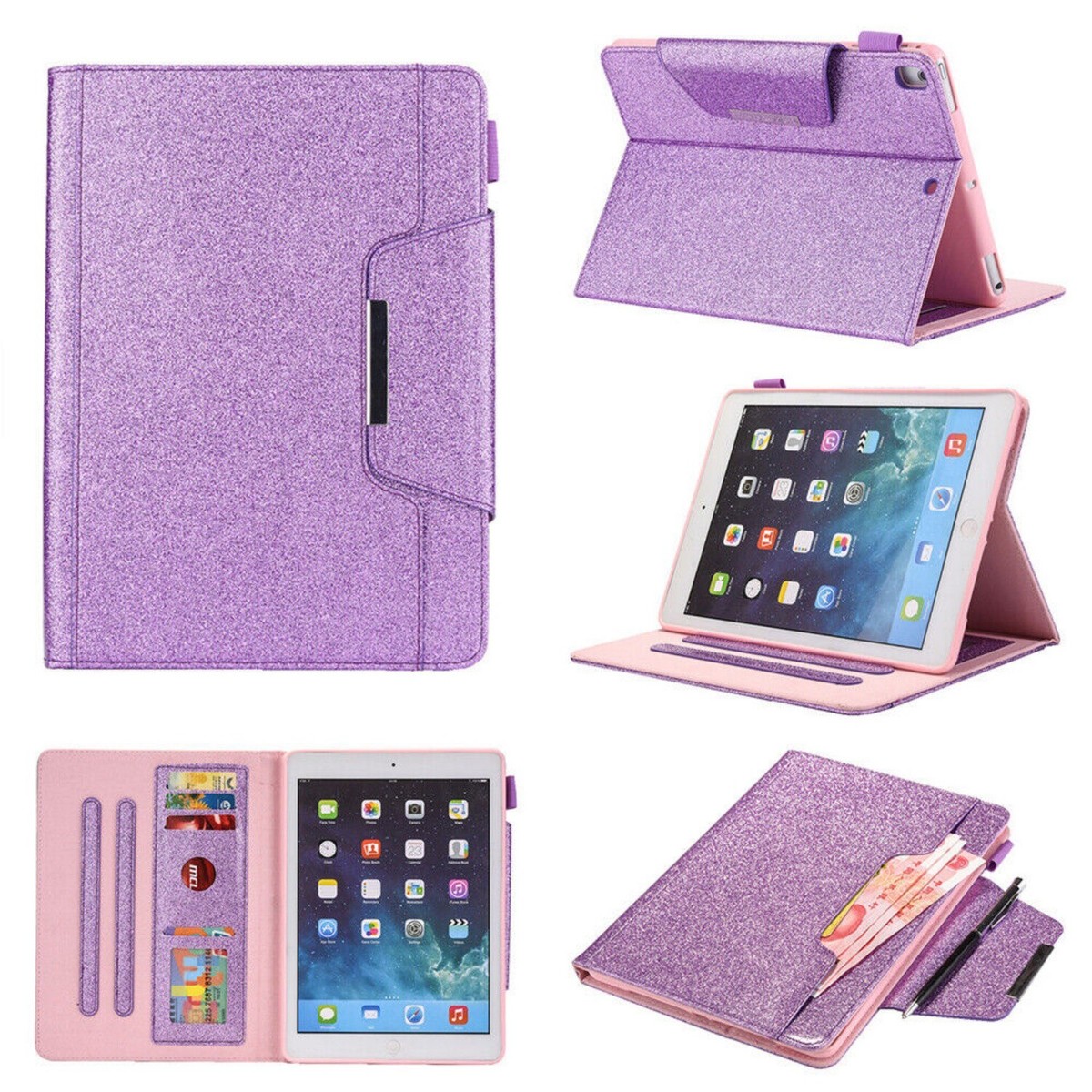 Custodia Smart Con Stand Universale Per IPad 5a-11a Generazione, Air, Mini E Pro – TPU+pelle