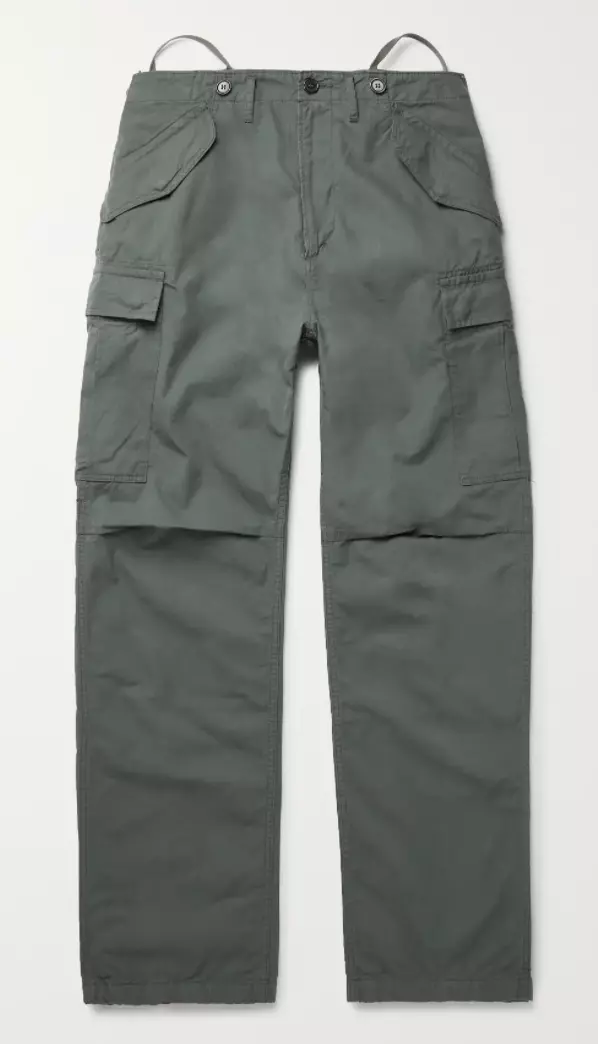 Visvim Green Jumbo Eiger Sanction Cargo Pants In Olive size 3