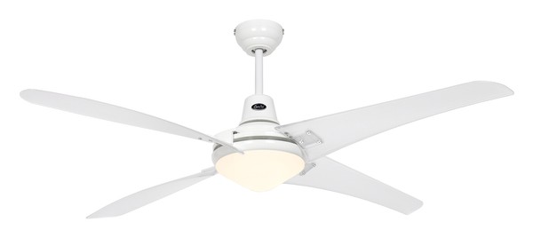 Deckenventilator Fernbedienung Decken LüFter Lampe Mirage Weiß & Transparent-image