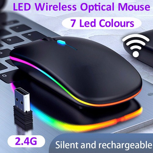 PC Maus Kabellos USB Wireless Mouse Computer Notebook Laptop Funkmaus Aufladbar - Bild 5 von 17