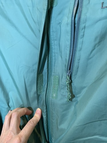 LL Bean Jacket Womens M Green Trail Model Rain Waterproof Taped Seams Packable - Bild 9 von 18