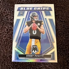 Kenny Pickett RC 2022 Mosaic Blue Chips Rookie Silver Prizm Steelers BC-1