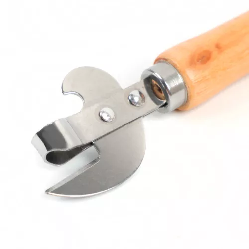 Wooden Handle Can Opener Multifunctional Beer Bottle Opener Tin Can Opener Px - Picture 8 of 14