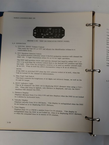 Narco DME 195 Manual de Mantenimiento 03313-0600 Enero 1976 Original - Imagen 7 de 12