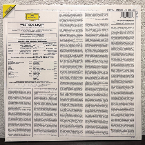 LEONARD BERNSTEIN - West Side Story (Grammophon) - 12" Vinyl Record LP - SEALED - Picture 2 of 2