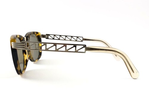 NEW JEAN PAUL GAULTIER 56 0272 TORTOISE & SILVER EIFFEL TOWER ITEM 1990'S JAPAN - Picture 3 of 9