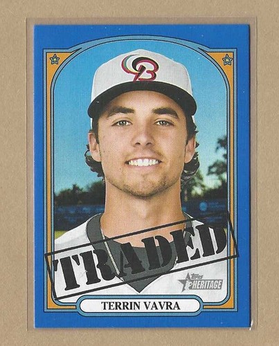 2021 TOPPS HERITAGE MINORS BLUE Border Parallel #/99 - PICK ANY YOU WANT - Picture 36 of 36
