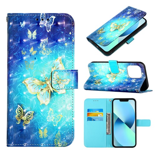 For iPhone 15 Pro Max 14 Magnetic Leather Pattern Case Card Wallet Stand Cover - Picture 53 of 60