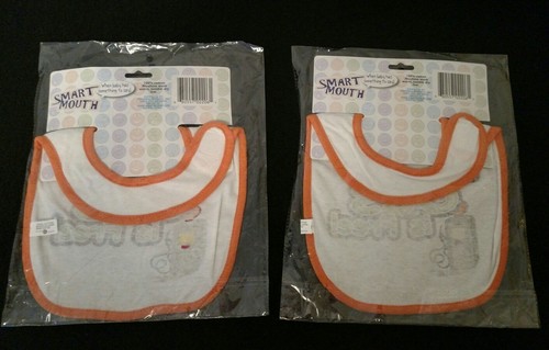 2 Funny Novelty Bibs TWINS TWIN BOYS "My Gas is Free!" Baby Shower Gift CARS - Picture 2 of 6