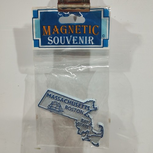 State Souvenir Magnet Massachusetts Fridge Refrigerator State Shaped Keepsake  - Picture 1 of 2
