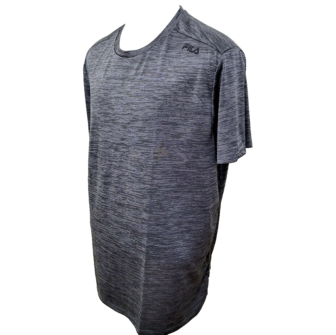 T shirt girocollo Fila Sport Running uomo taglia XXL grigia gessato atletica