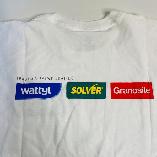 Vintage Solver Paints Builder Tradie Painters T-Shirt Gildan 100% Cotton Mens XL - Picture 6 of 6