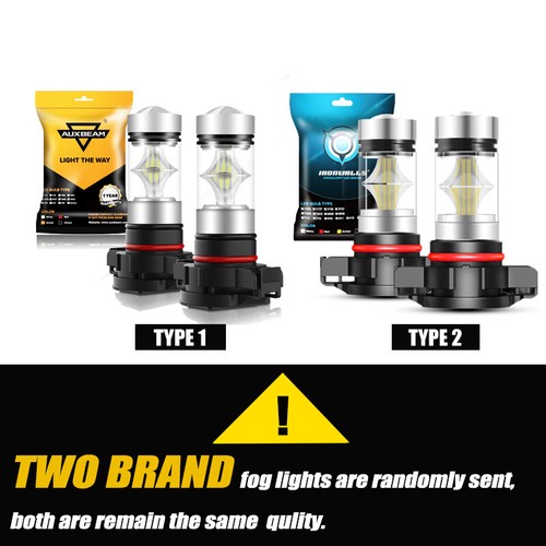 For 2007-2013 GMC Sierra 1500 AUXBEAM Canbus 6500K LED Headlights High/Low/Fog - Picture 12 of 17