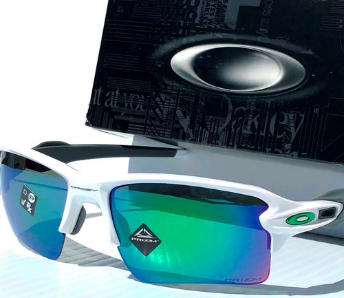 Oakley FLAK JACKET 2.0 Shiny WHITE w PRIZM XL JADE Iridium Sonnenbrille 9188-92 - Bild 7 von 12