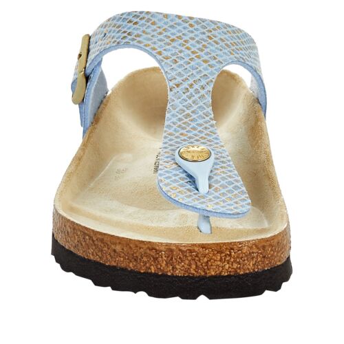 Birkenstock Gizeh REGULAR Sandals PYTHON upper Leather insole Thong/Toe post new - Picture 12 of 14