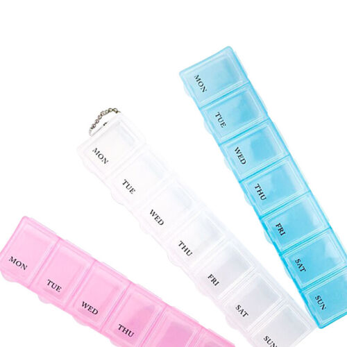 6inch Weekly 7 Days Tablet Medicine Storage Pill Box Organizer Container Case - Picture 11 of 20