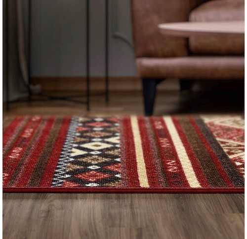 Non-Slip 2x7 Rubber Backing Moroccan Geometric Low Profile Pile Indoor Area Rug - Picture 42 of 48