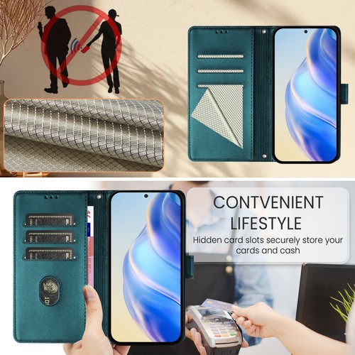 Para Moto G Power/Stylus 5G 2025 Cuero PU Soporte Abatible Bandolera Cartera Estuche para Tarjetas - Imagen 35 de 59