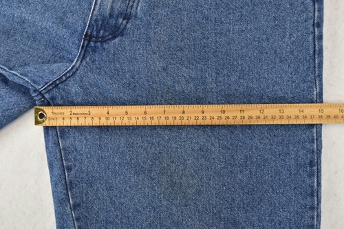Vintage 90s BOSS Streetwear Hip-Hop Rap Baggy Denim Jeans Short USA Mens Size 38 - Picture 19 of 24