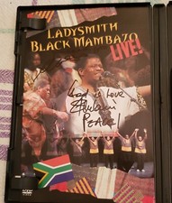 SIGNED AUTOGRAPHED INSERT Ladysmith Black Mambazo: Live! Live DVD 2009 LBM