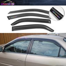Window Visor Set Fits 98-02 Honda Accord 6TH Sedan Rain Guards 4PCS w/ Mugen