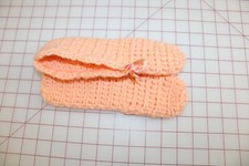 Woman's Slippers. Crochet. Approx. 9.5" Long 3.5" High. Nice Length Stretch.