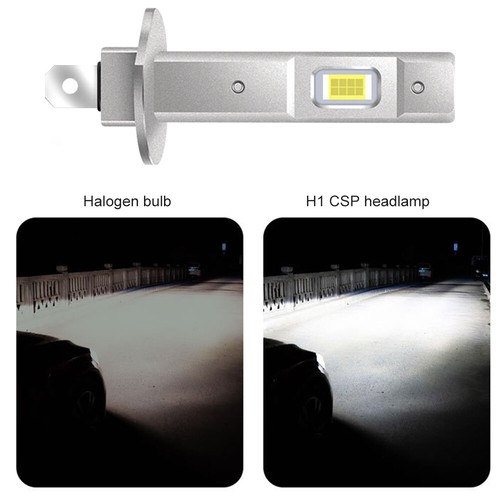 2Pcs H1 Replacement LED Headlight Bulbs 6500K Beam Fog Lights 55W Super White - Imagen 11 de 18