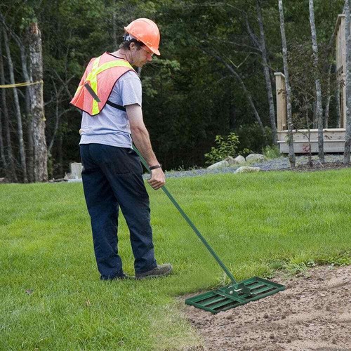 67 in. Lawn Leveling Rake Heavy-Duty Level Lawn Tool Garden Backyard/Lawn - Picture 2 of 7