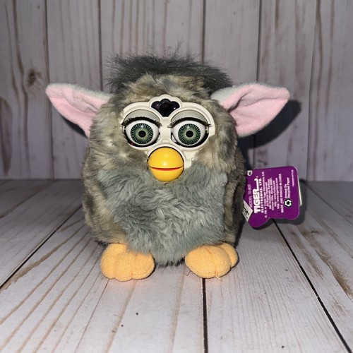 Orejas rosadas grises y blancas vintage Tiger Furby modelo 70-800 - NO FUNCIONAN - Imagen 3 de 12