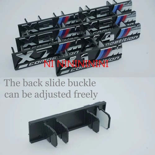 Emblem X1 X2 X3 X4 X5M X6M X7M G82 G83 F48 G60 G68 BMW 3D Car Front Grille Badge - Foto 34 di 51